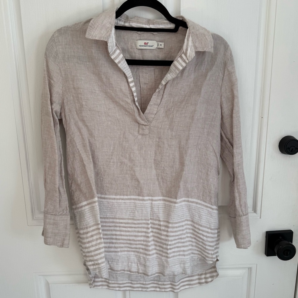 Vineyard Vines Linen Tunic, XS